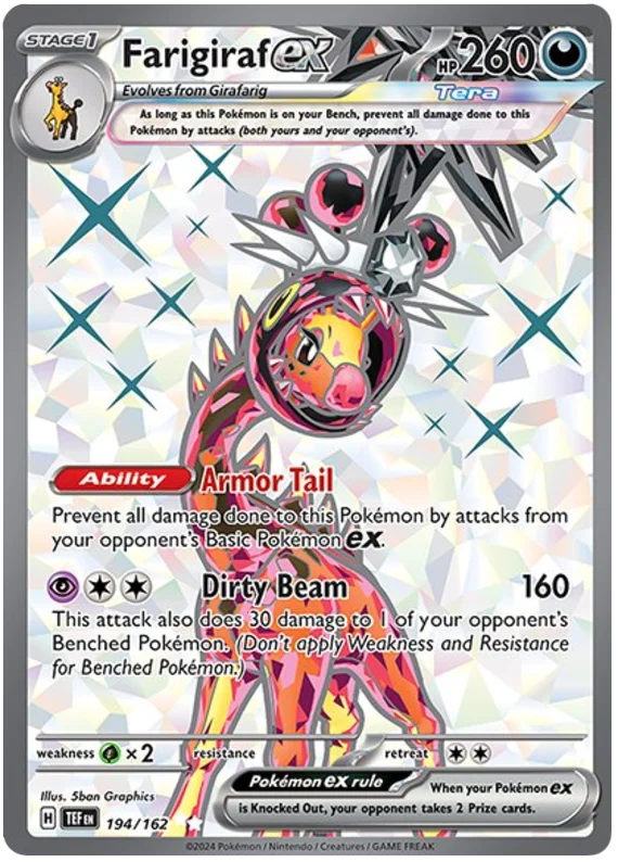 Farigiraf ex Temporal Forces Pokemon Single 194/162
