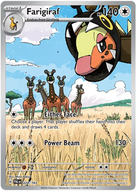 Farigiraf Illustration Rare Paldea Evolved Single Pokemon Card