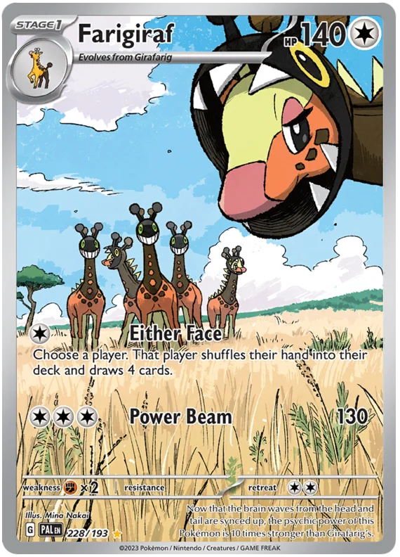 Farigiraf Illustration Rare Paldea Evolved Single Pokemon Card