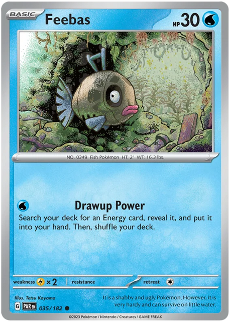 Feebas Paradox Rift Single Pokemon Card 035/182