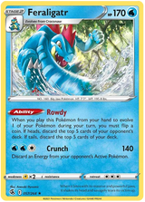 Feraligatr Fusion Strike Pokemon Card Singles 057/264