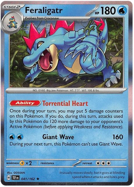 Feraligatr Temporal Forces Pokemon Single 041/162