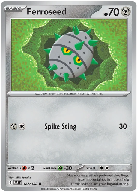 Ferroseed Paradox Rift Single Pokemon Card 127/182