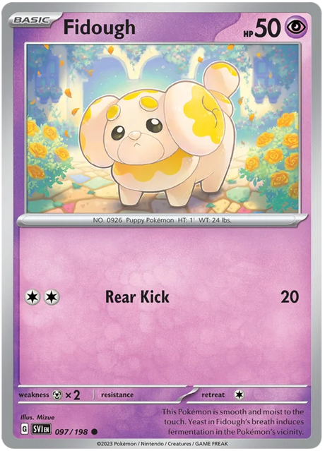 Fidough 097 Scarlet & Violet Base Set Pokemon Card Single