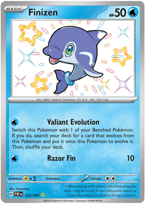 Finizen Paldean Fates Pokemon Card Single 123/091