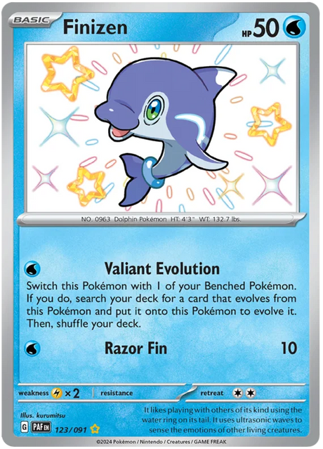 Finizen Paldean Fates Pokemon Card Single 123/091