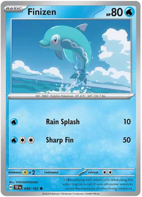 Finizen Temporal Forces Pokemon Single 048/162