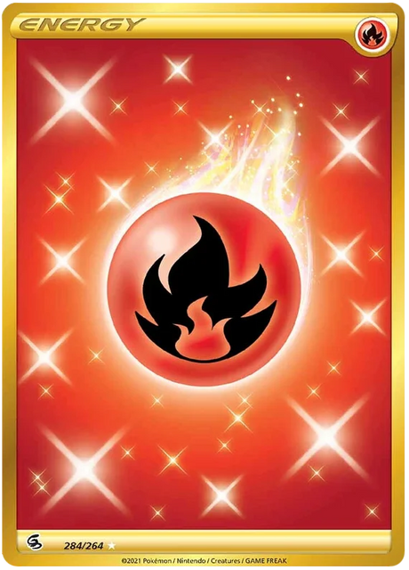 Fire Energy Fusion Strike Pokemon Card Singles 284/264