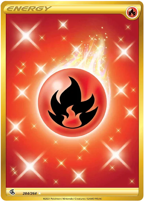 Fire Energy Fusion Strike Pokemon Card Singles 284/264