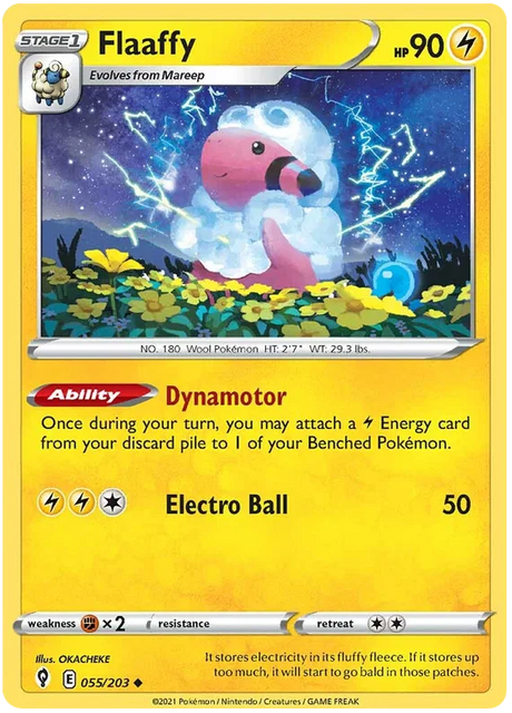 Flaaffy 055/203 - Pokemon TCG Evolving Skies card