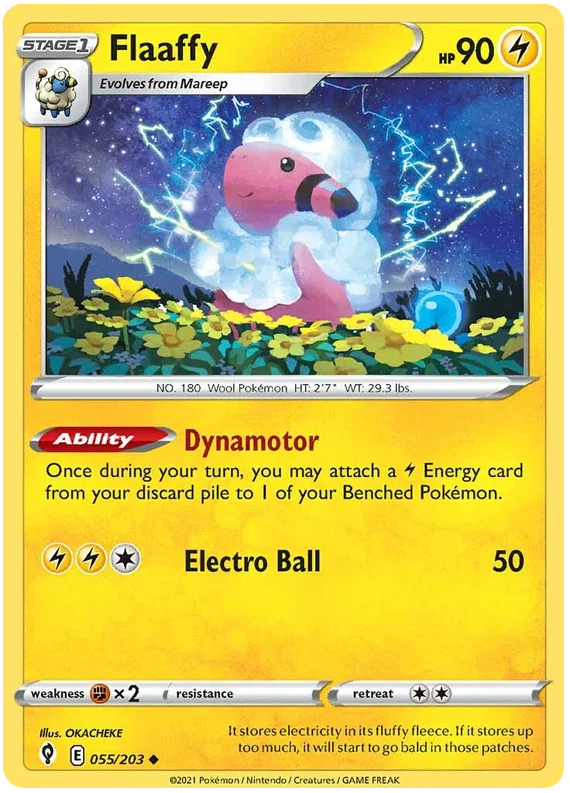 Flaaffy 055/203 - Pokemon TCG Evolving Skies card