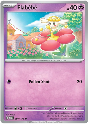 Flabebe Scarlet & Violet Base Set Pokemon Card Single