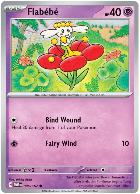 Flabebe Twilight Masquerade Pokemon Single 086/167