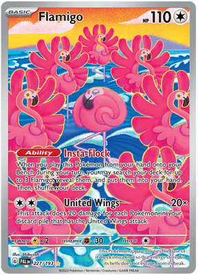 Flamigo Illustration Rare Paldea Evolved Single Pokemon Card