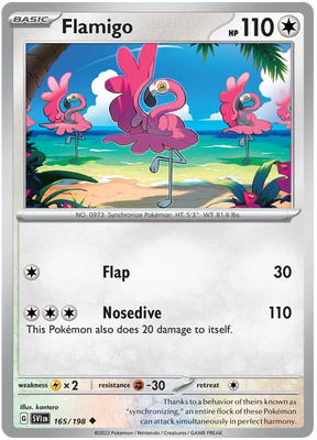 Flamigo Scarlet & Violet Base Set Pokemon Card Single