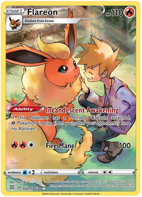 Flareon Brilliant Stars Trainer Gallery Pokemon Card Singles TG01/TG30