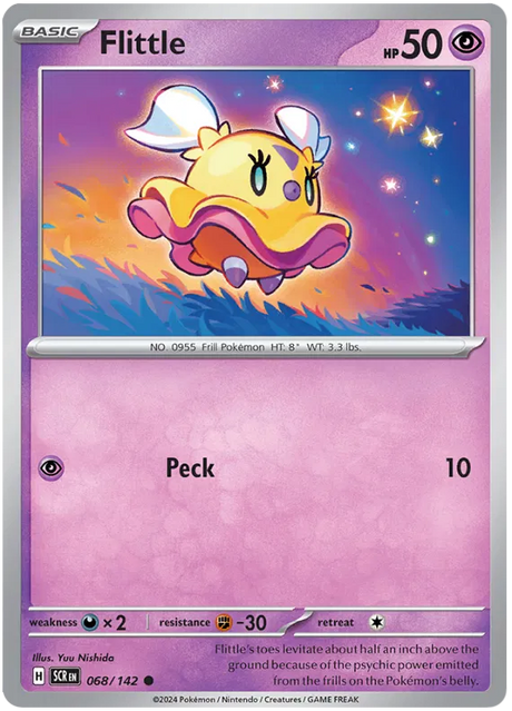 Flittle Stellar Crown Pokemon Single Card 068/142