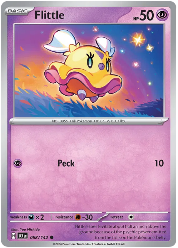 Flittle Stellar Crown Pokemon Single Card 068/142