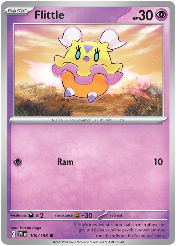 Flittle 100 Scarlet & Violet Base Set Pokemon Card Single