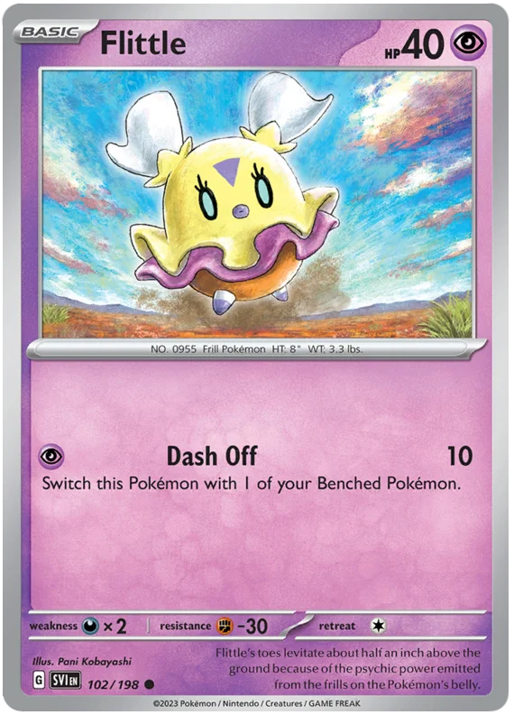 Flittle 102 Scarlet & Violet Base Set Pokemon Card Single