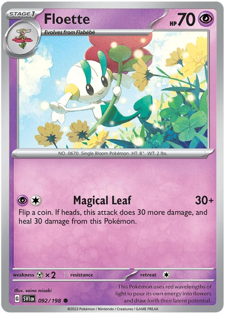 Floette Scarlet & Violet Base Set Pokemon Card Single