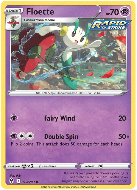 Floette 072/203 - Pokemon TCG Evolving Skies card