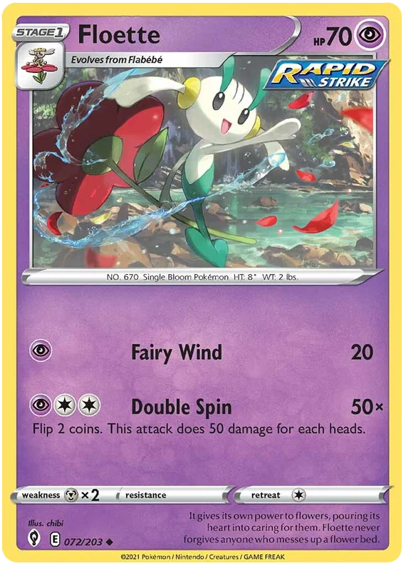 Floette 072/203 - Pokemon TCG Evolving Skies card