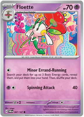 Floette Twilight Masquerade Pokemon Single 087/167