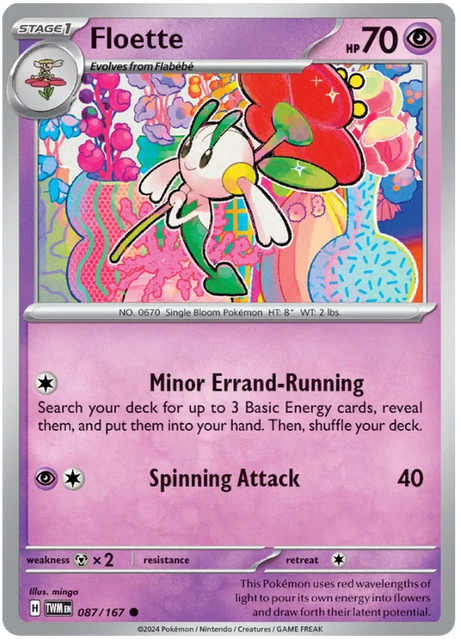 Floette Twilight Masquerade Pokemon Single 087/167