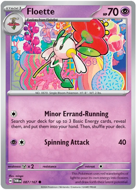 Floette Twilight Masquerade Pokemon Single 087/167