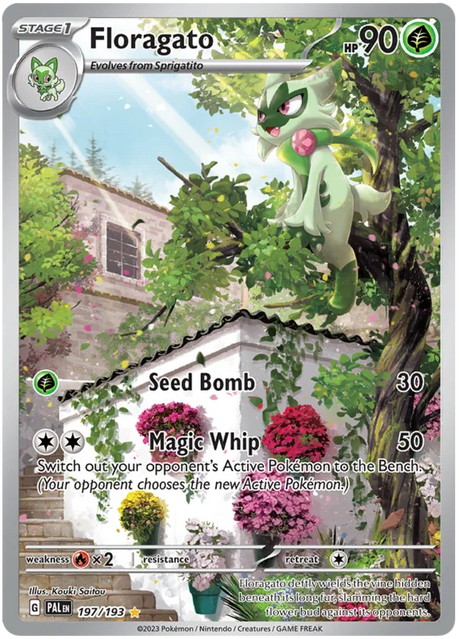 Floragato Illustration Rare Paldea Evolved Single Pokemon Card