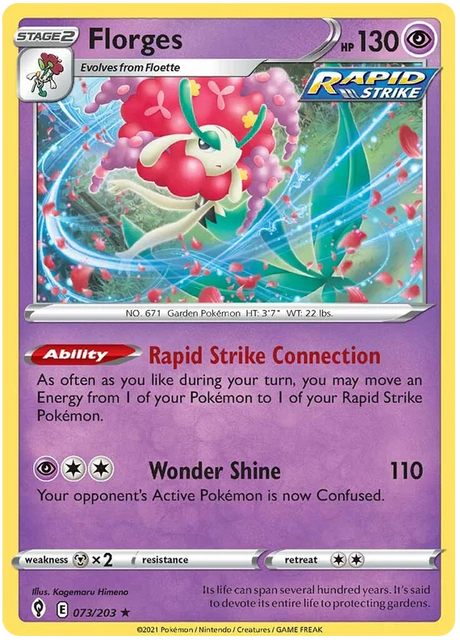 Florges 073/203 - Pokemon TCG Evolving Skies card