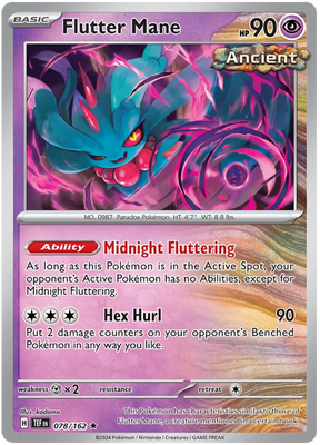 Flutter Mane Temporal Forces Pokemon Single 078/162