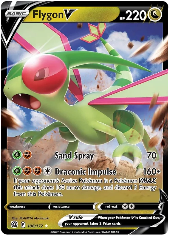 Flygon V Brilliant Stars Pokemon Card Singles 106/172