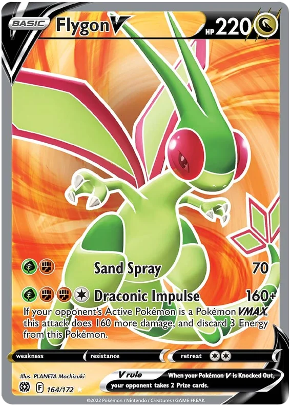 Flygon V Brilliant Stars Pokemon Card Singles 164/172