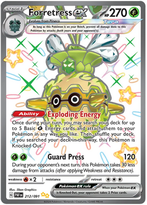 Forretress ex Paldean Fates Pokemon Card Single 212/091