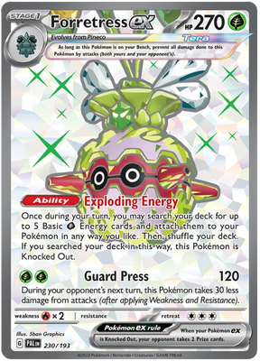 Forretress ex Full Art Paldea Evolved Single Pokemon Card