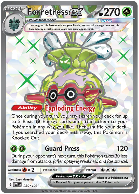 Forretress ex Full Art Paldea Evolved Single Pokemon Card