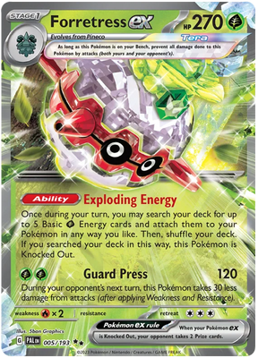 Forretress ex Paldea Evolved Single Pokemon Card