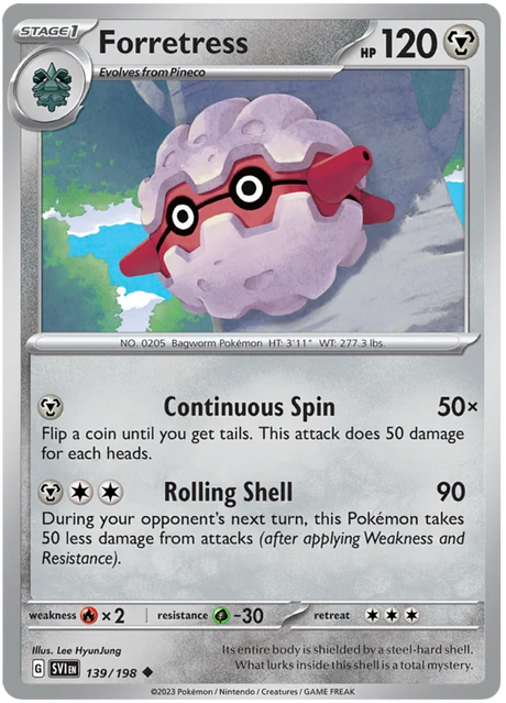 Forretress Scarlet & Violet Base Set Pokemon Card Single