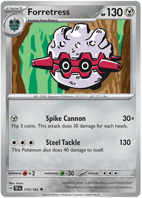 Forretress Temporal Forces Pokemon Single 110/162