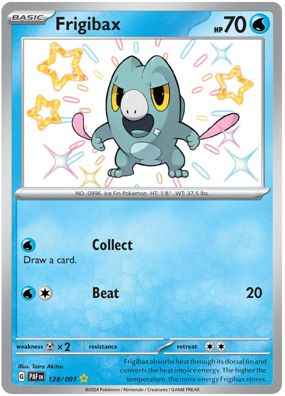 Frigibax Paldean Fates Pokemon Card Single 128/091