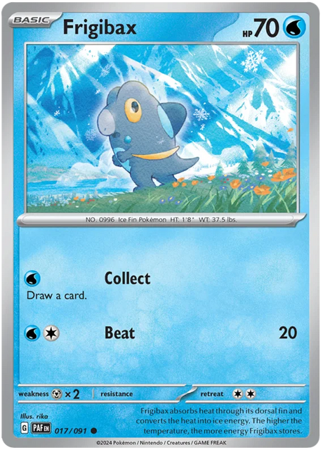 Frigibax Paldean Fates Pokemon Card Single 017/091