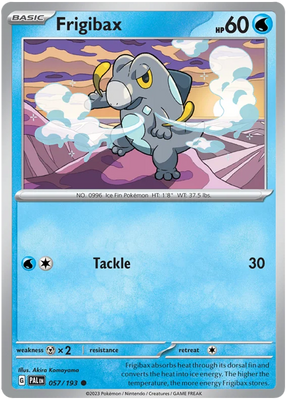 Frigibax 057 Paldea Evolved Single Pokemon Card