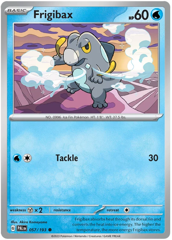 Frigibax 057 Paldea Evolved Single Pokemon Card
