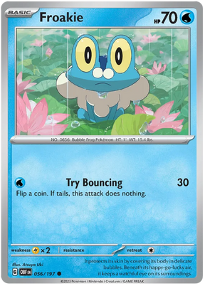 Froakie Obsidian Flames Single Pokemon Card