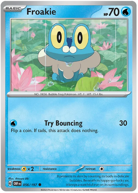 Froakie Obsidian Flames Single Pokemon Card