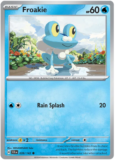 Froakie Stellar Crown Pokemon Single Card 039/142