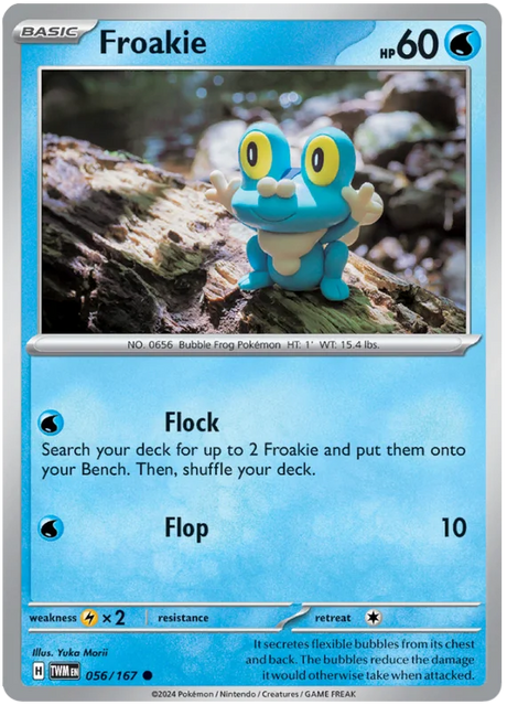 Froakie Twilight Masquerade Pokemon Single 056/167