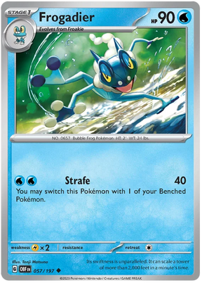 Frogadier Obsidian Flames Single Pokemon Card